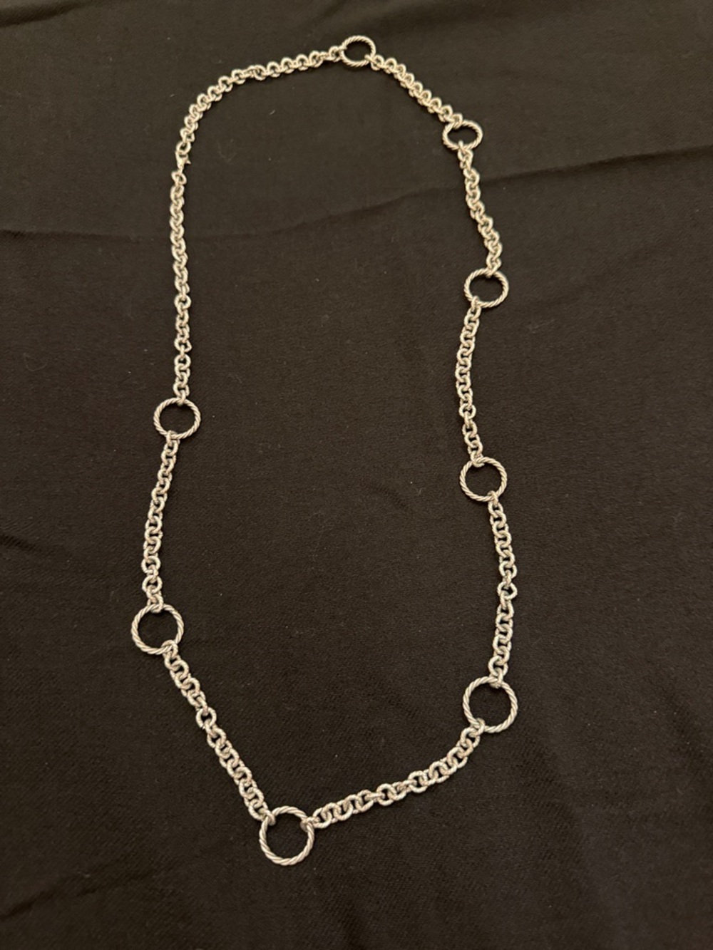 Silver chain necklace